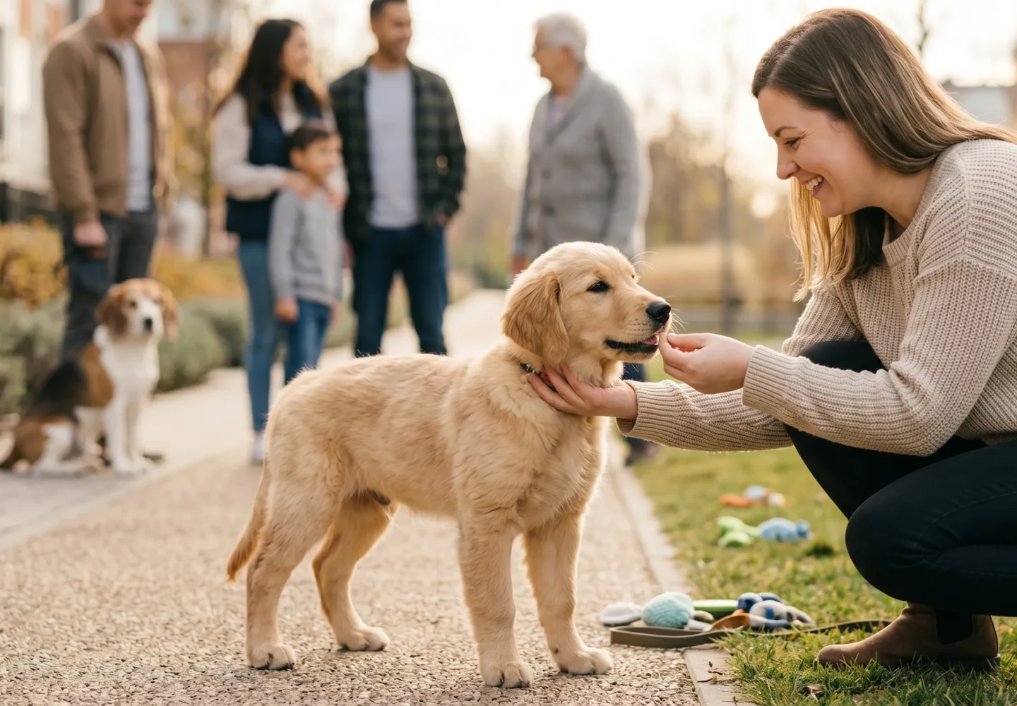 how to socialize a puppy with other dogs