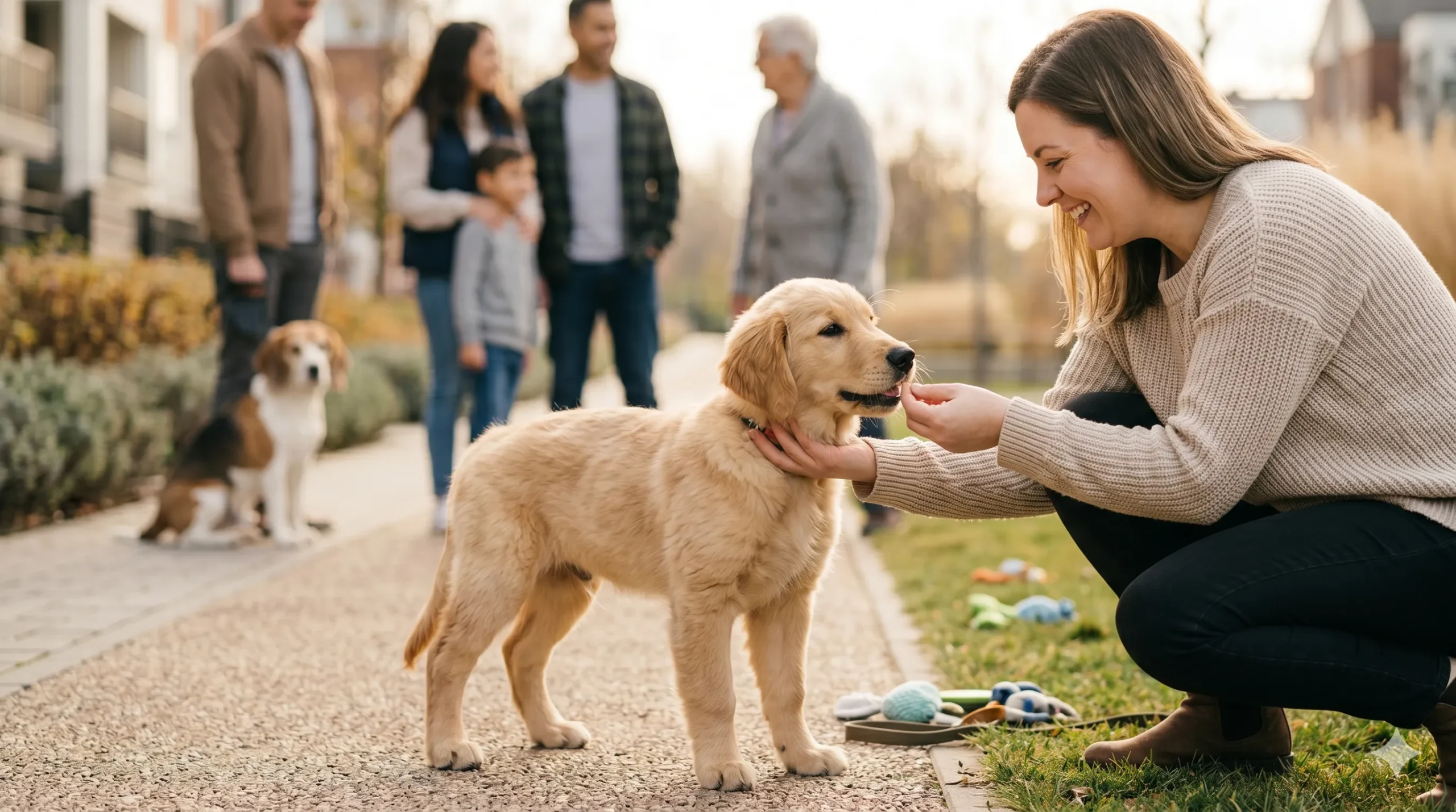 how to socialize a puppy with other dogs