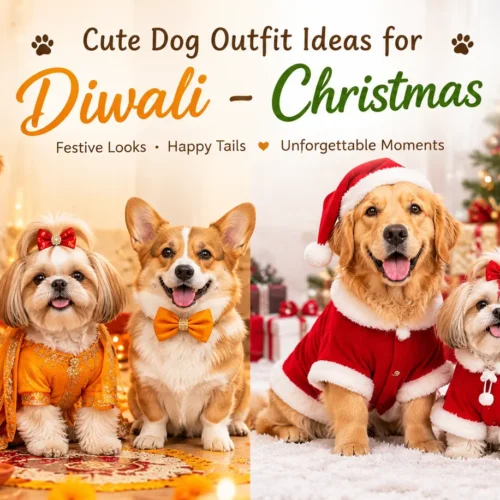 11 Cute Dog Outfit Ideas for Diwali, Christmas and Birthdays